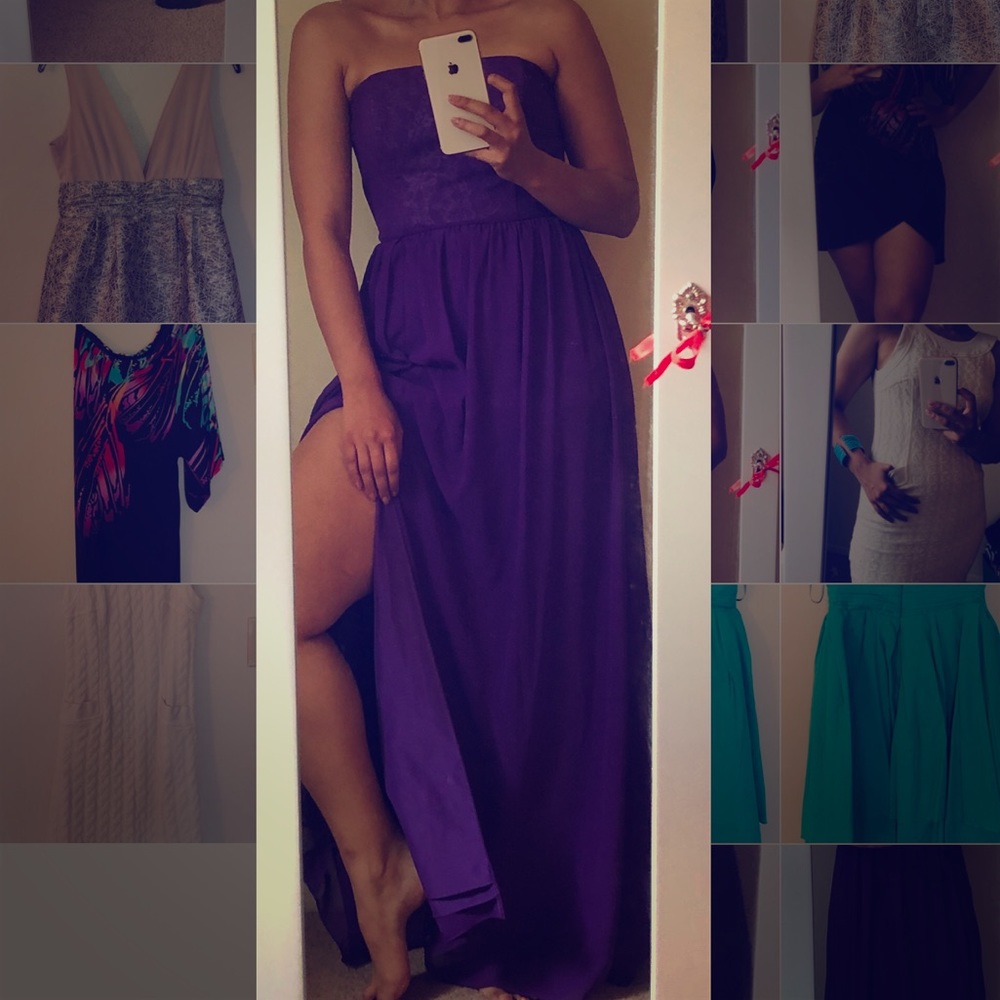 Beautiful purple evening gown